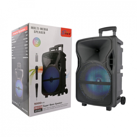 TV, Audio-Video & Foto - Boxa difuzor Bluetooth Karaoke Microfon cu iluminare LED RGB Difuzor cu bass mare Funcționare cu baterie Radio pe acumulator