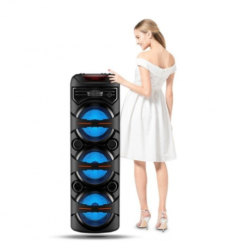 TV, Audio-Video & Foto - Boxa portabila de mare putere 450W Bluetooth cu 3 Difuzoare Telecomanda si Microfon