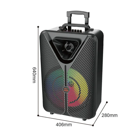 Boxă Portabilă Bluetooth Sing-e ZQS15123, 40 cm, 40W, RGB, Microfon și Telecomandă [2]