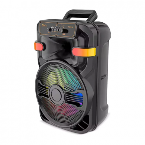 PACHET PROMO : Boxa portabila +Stick usb 4 GB CADOU, 2 microfoane, 90W PMPO, LED RGB, [2]