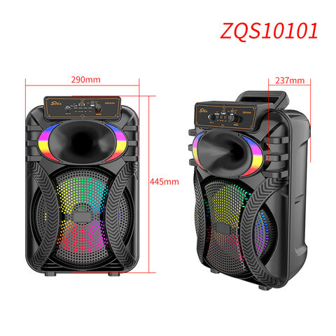 Boxa portabila karaoke ZQS10101, 2 microfoane, 90W PMPO, LED RGB [2]