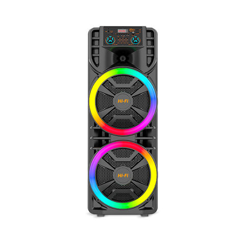 boxa super puternica 100cmx42cm 240W P.M.P.O 12-inch*2 cu bass profesional fără fir pentru petrecere cu lumini colorate [7]