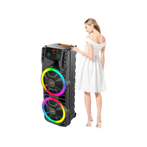 TV, Audio-Video & Foto - boxa super puternica 100cmx42cm 240W P.M.P.O 12-inch*2 cu bass profesional fără fir pentru petrecere cu lumini colorate