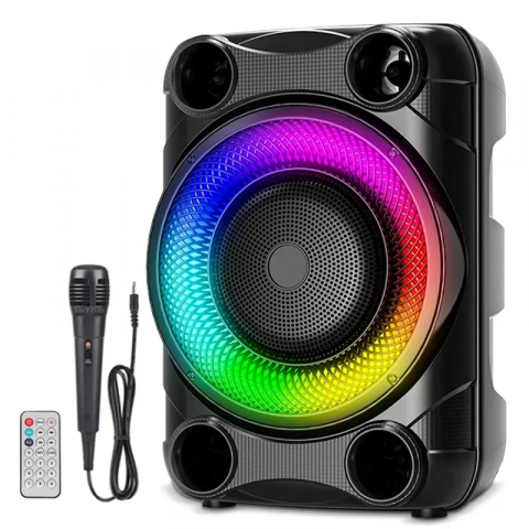 TV, Audio-Video & Foto - Boxa ZQS 8147, Microfon, Bt 8 Inch Karaoke Speaker Wireless, Baterie Lithium, Putere 100W