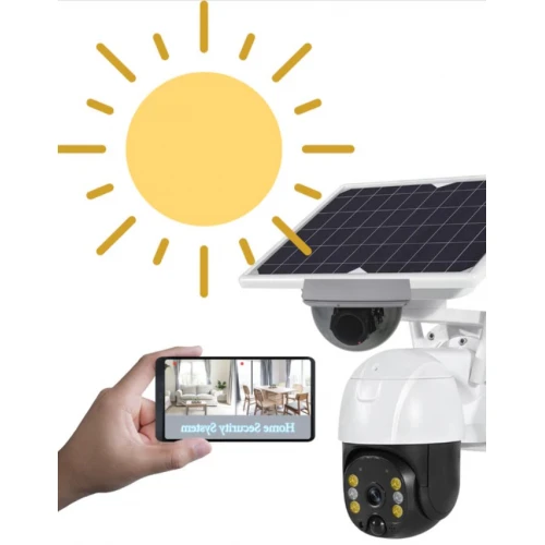 Camera de supraveghere 4G cu Panou Solar Atasat si Senzor de Miscare [1]
