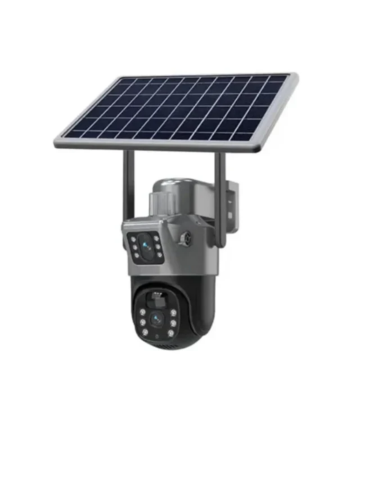 Camera de Supraveghere Solara Wi-Fi 6MP (3MP+3MP), Dual Lens, Panou Solar, Rotire 360°, Zoom 10X, Detectare Miscare, Vedere Nocturna, Audio Bidirectional [1]