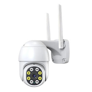 TV, Audio-Video & Foto - Camera Supraveghere Exterior IP PTZ Dome, Wireless, 355°, 1080p, Senzor Miscare, Microfon