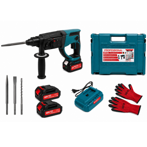 Ciocan Rotopercutor ALTAI CAMPION PRO Brushless, 2 Acumulatori 48V/6Ah, SDS-Plus, 4J, 4 Funcții, Mandrină Automată și Valiză Transport [1]