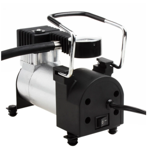Compresor Auto Portabil 12V, 150 PSI, 35L/min, Manometru Integrat, Duze Multiple, pentru Autoturisme, SUV-uri și Biciclete [1]