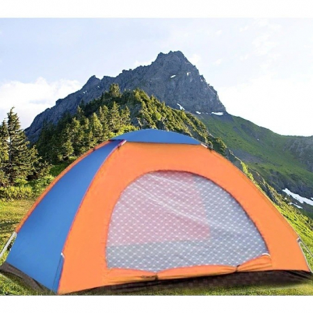 Divertisment - Cort camping 2-3 persoane, portocaliu-albastru 11-149