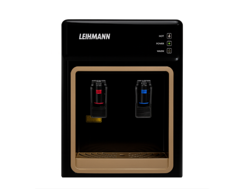 Electrocasnice & Electronice - Dozator Apă LEIHMANN, Apă Caldă și Temperatură Ambientală, Protecție Apă Fierbinte, Negru cu Accente Aurii