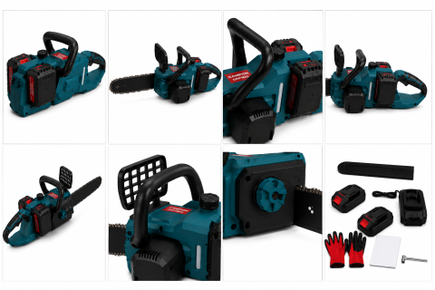 Drujbă cu Acumulator CAMPION PRO CMP1855, 2 Acumulatori 48V 10Ah, Lamă 40 cm, Viteză Lanț 26 m/s, Valiză Inclusă [4]