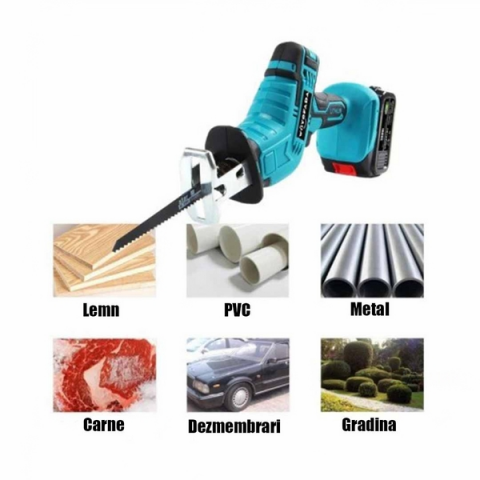 Fierastrau pendular tip sabie LEIH MANN, 36 V, 100 mm, 2 acumulatori [1]