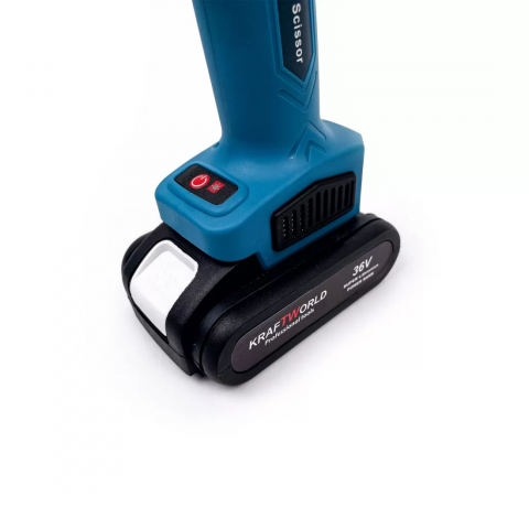 Foarfeca de gradina cu 2 acumulatori pentru vita de vie si crengi, 36V, albastru [3]