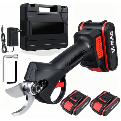 Casă & Grădină - Foarfeca electrica de gradina PROFESIONAL, 2 acumulatori Li-Ion 48V, 5 Ah, lama SK5, diametru taiere 30 mm, Brushless