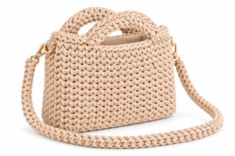 Îngrijire personală & Cosmetice - Geantă Croșetată Handmade - Sand Bloom