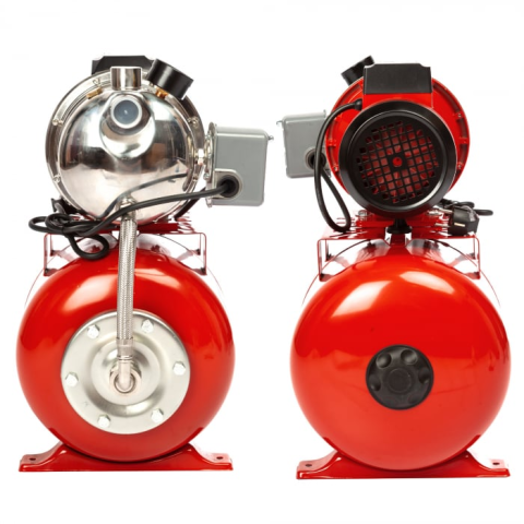 Hidrofor de Mare Putere Heber® AUTOJS80, 1000W, Vas 24L, Debit 50L/min, Refulare 40m, Adâncime Absorbție 8m, Pompă Fontă și Inox [5]