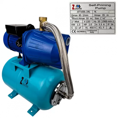 Hidrofor de mare putere Zinith ITALY 24L, JET100L, 35M , 85L/m, 1.5KW [0]