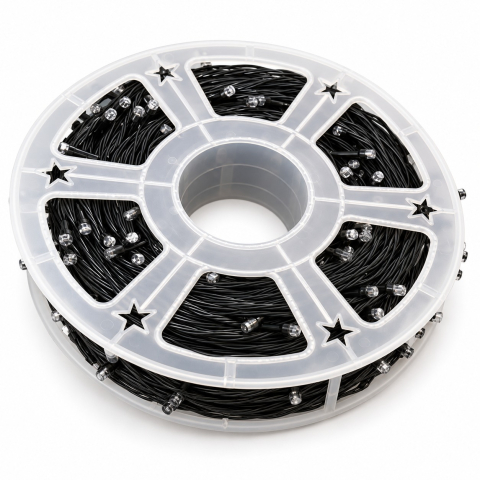 Instalatii luminoase, Brazi Artificiali de Craciun - Instalație LED pe rolă, 50 m, 240 LED-uri, lumină multicoloră