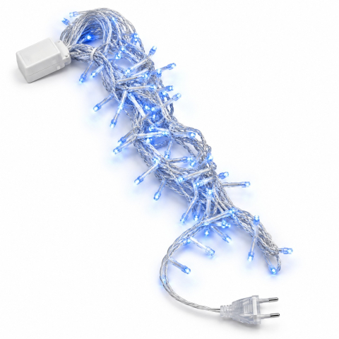 Instalatii luminoase, Brazi Artificiali de Craciun - Instalație luminoasă tip țurțuri, 15 m, 320 LED-uri, lumină albastră