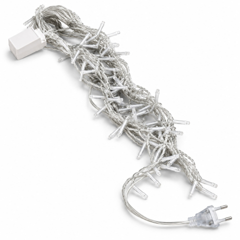 Instalatii luminoase, Brazi Artificiali de Craciun - Instalație luminoasă tip țurțuri, 15 m, 320 LED-uri, lumină multicoloră