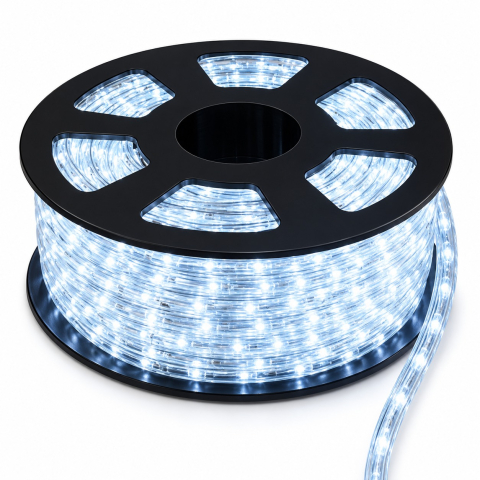 Instalatii luminoase, Brazi Artificiali de Craciun - Instalație tip furtun luminos LED, 100 m, alb rece