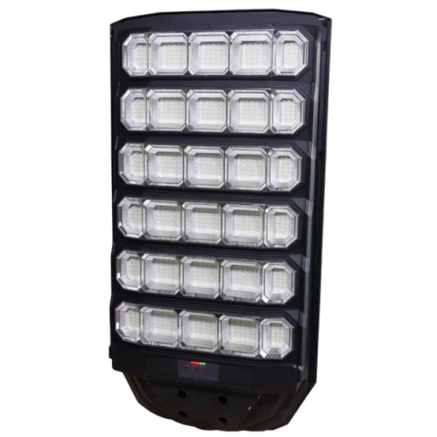 Casă & Grădină - Lampa Solara Stradala LED LEIHMANN 1600W, Senzor de Miscare PIR, IP66, Telecomanda, 6500K, Suport Montaj Inclus Cadou
