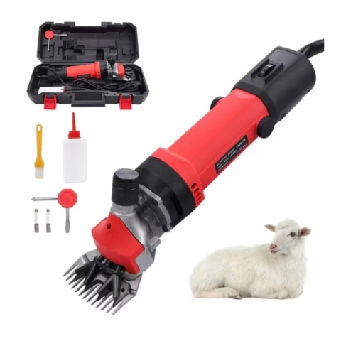 Pet Shop - Masina de tuns oi Campion , 1000W, 6 Viteze, cu valiza pentru transport, ROSU