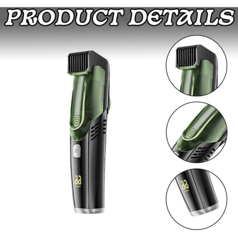 Masina de Tuns si Trimmer cu Aspirator Incorporat, Lame din Otel Inoxidabil, 20 Trepte 1-20 mm, Autonomie 90 Min, Rezistenta la Apa IPX6, Incarcare USB-C [3]