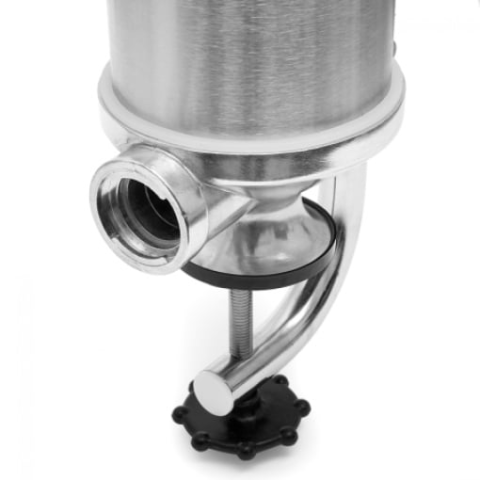 Mașină de Umplut Cârnați Verticală Craft-Tec MX128, Capacitate 4 KG, 5 Pâlnii Incluse, Corp Metalic, Prindere pe Masă, Acționare Manuală [2]
