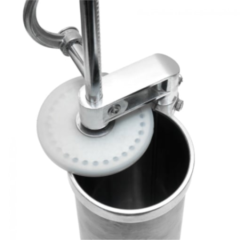 Mașină de Umplut Cârnați Verticală Craft-Tec MX128, Capacitate 4 KG, 5 Pâlnii Incluse, Corp Metalic, Prindere pe Masă, Acționare Manuală [4]