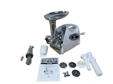 Mașină Electrică de Tocat Carne CAMPION CMP0802 – 4 în 1, 4000W Max., 3 Site, Accesorii Cârnați, Suc de Roșii și Chiftele [1]
