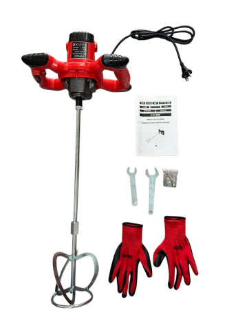 Mixer Electric pentru Mortar CAMPION CMP6205 – 2300W, 220–240V, Malaxor Profesional, Mâner Dublu [1]
