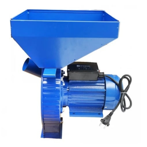 Moara electrica 3.9KW, CMP 1335, 4500A, 300kg/ora, pentru macinat cereale, stiuleti , uruiala, butuc cu 20 ciocanele, 4 site rezerva , albastru [1]