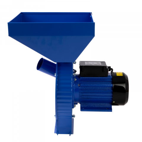 Moara electrica pentru cereale si stiuleti (2 in 1), HEBER®, Cuva Mare, motor 3,5 kw (100% cupru), 3000 rpm, 300 kg/h, 4 site de rezerva, 20 ciocanele [1]