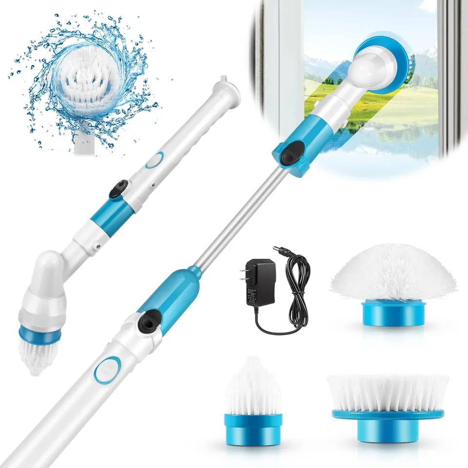 Accesorii bucatarie - Mop Rotativ, Hurricane Spin Scrubber, 3 capete rotative