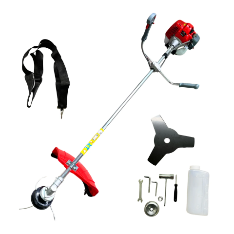 Motocoasa de umar pe benzina UralMash Campion, 8.5CP, 12.000rpm, Verde/Galbena/Neagra [0]