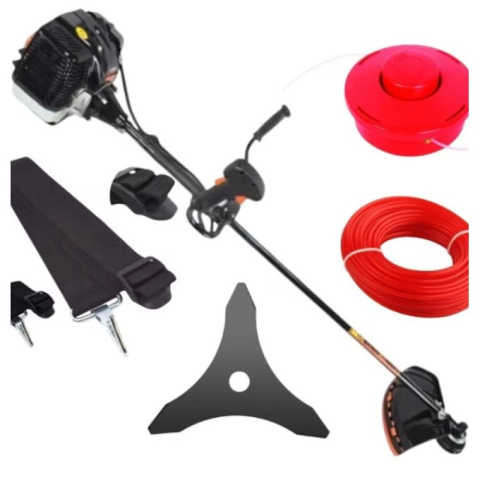 Motocoasa pe benzina CAMPION PREFESIONAL in 2t timpi, 8.5CP, accesorii incluse,  12.000rpm, 58cc, model 2026, easy-start NEGRU [1]