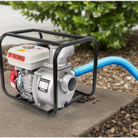 Motopompa apa pe benzina 3 toli + reductie 2 toli 7.5CP, 3600rpm, 200cmc, 4 timpi, 30m inaltime PROFESIONAL [5]