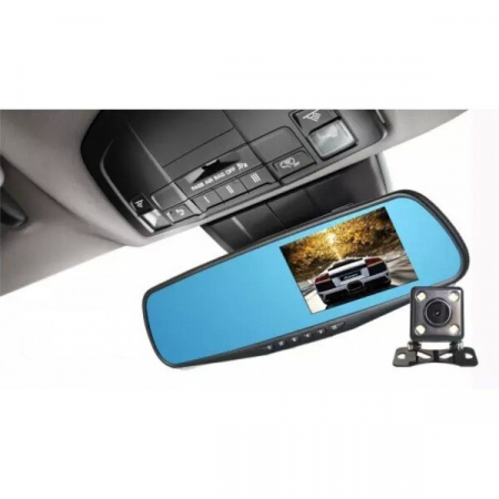 Oglinda retrovizoare cu camera dubla fata spate si ecran 4 inch [2]