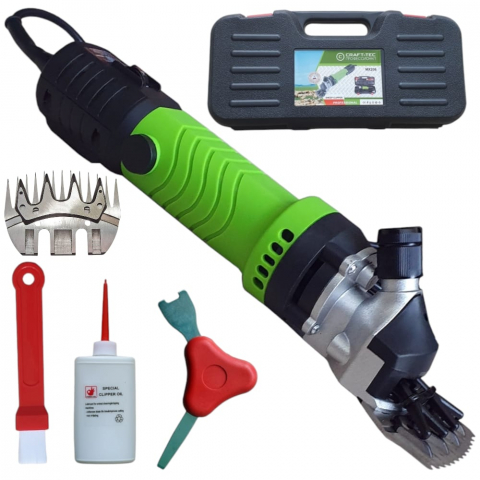OFERTA: Masina de tuns oi plus CUTITE REZERVA CADOU cu accesorii, capre, caini Craft tec 1000 W, 2800 Rpm, MX206 [0]