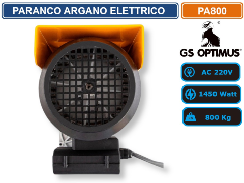 Palan Electric GS Optimus PA800, 1450W, Capacitate Maximă 800 kg, Telecomandă cu Fir, Cablu de Oțel, Alimentare 220V [1]
