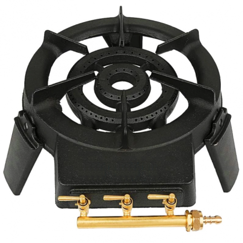 Pescuit & Vanatoare - Pirostrie fonta GAZ Butan/Propan (GPL) PROFESIONAL cu 3 robineti