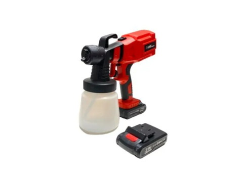 Pistol de Vopsit Electric cu Acumulator 21V Li-Ion, Rezervor 800 ml, Debit 650 ml/min, Duza Reglabila, Pulverizator Vopsea Fara Fir [4]
