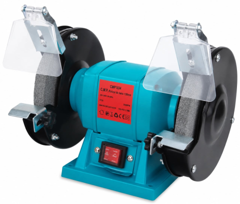 Truse, Scule de mana si unelte - Polizor de Banc Electric CAMPION PROFESSIONAL CMP1834, 150 mm, 350W, 2950 RPM, Pietre Incluse, Protecții Duble