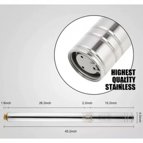 POMPA DE APA SUBMERSIBILA CU TURBINE ZINITH ITALIY 4STM508, 1.65W, 200 L/MIN, INALTIME REFULARE 100M [1]