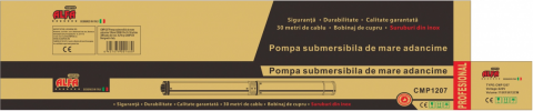 Pompa submersibila de mare adancime ALFA ITALY, 16 turbine, Debit 10 m³/h , Inaltime refulare 160m, 30m cablu [3]