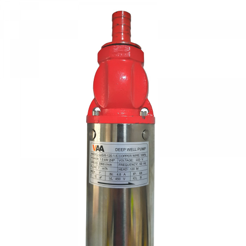 Truse, Scule de mana si unelte - Pompa submersibila de mare adancime, VAA QJD120-1.5, 1500 W, 8 turbine, 20 m cablu