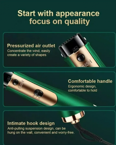 Remginton 3 in 1 Perie aer cald uscător de păr și perie de stil putere 3000w [3]