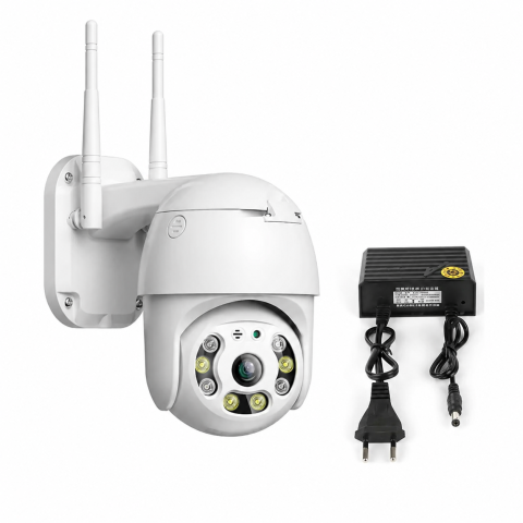 Set 4 Camere Supraveghere Exterior AOVO V380PRO, WiFi, Rotire 360°, Zoom 4X, Full HD 1080P, Vedere Nocturnă [1]